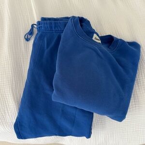 Elwood Vintage cobalt - crew sweatshirt & sweatpants bundle